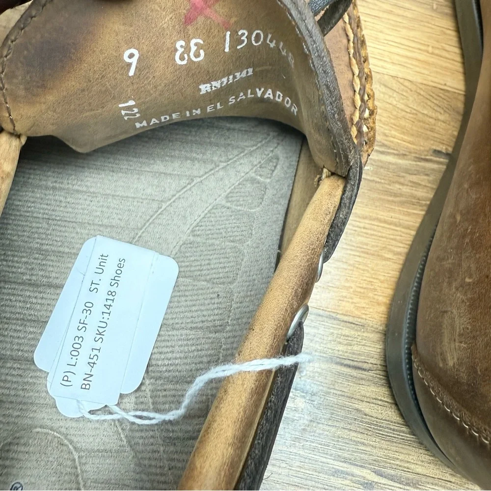 LL Bean Size 9EE Signature Brown Boat Shoes Loafers Moccasins Mens